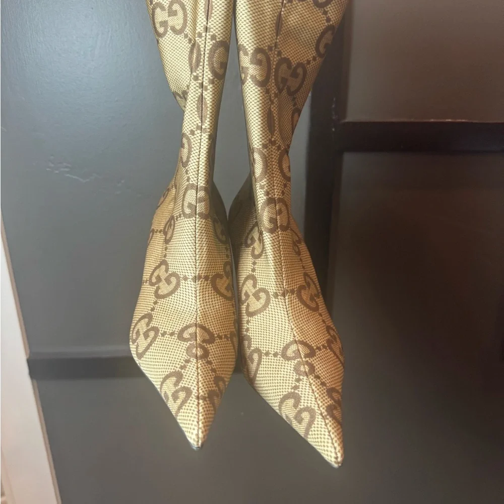 Gucci Brown Checkered Fabric - Picture 5 of 6
